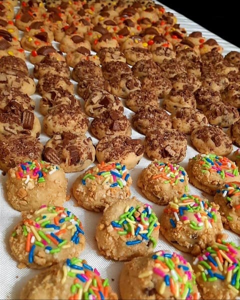 Stuffed cookies loaded with candy