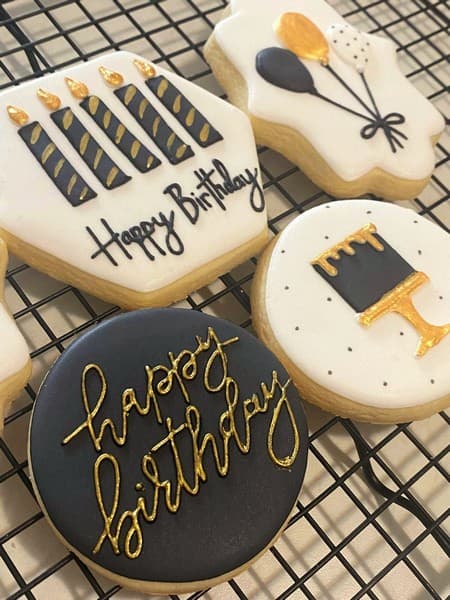 cookies made for a birthday party