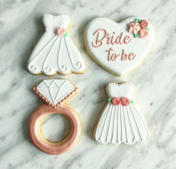 bachlorette themed cookies for the bride to be